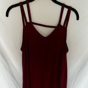 RVCA, maroon tank, Medium